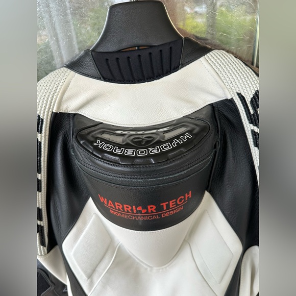 Spidi Tronik Wind Pro White Black Men’s Size 52 Leather Racing Track Suit - Picture 10 of 16